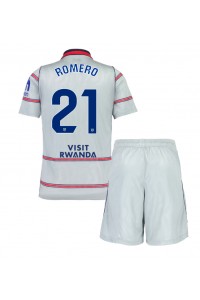 Atletico Madrid Cristian Romero #21 Jalkapallovaatteet Lasten Kolmas peliasu 2026-27 Lyhythihainen (+ Lyhyet housut)